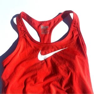 NIKE red dri-fit Tank